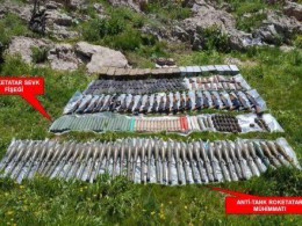 Kato Dağı'nda PKK mühimmatı ele geçirildi