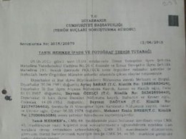 Li ser lêpirsîna Aytaç Baran tê girtin