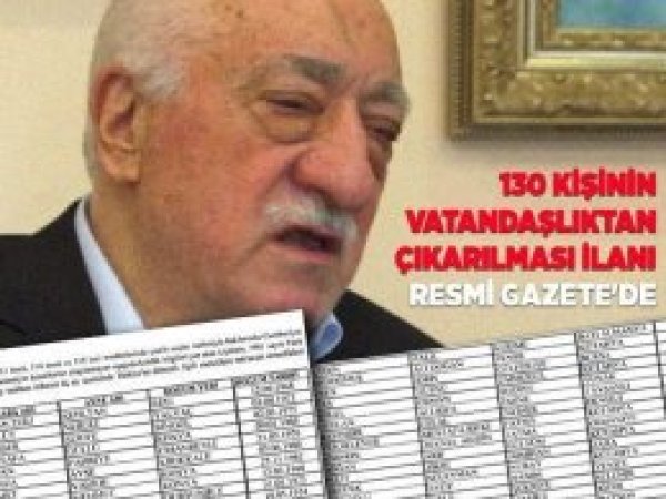 Vatandaşlıktan çıkarılacakların tam listesi yayımlandı