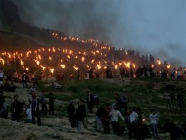 Erbil ve Kerkük'te Newroz kutlamaları
