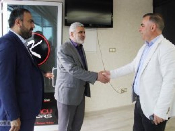 HÜDA PAR heyetinden Oto Galeri Sitesi esnafına ziyaret