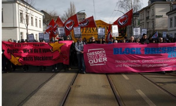Almanya'nın doğusundaki Dresden kentinde 'Nazi olağanüstü hali'
