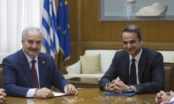 Hafter, Yunanistan Başbakanı Miçotakis ve Dışişleri Bakanı Dendias ile görüştü 