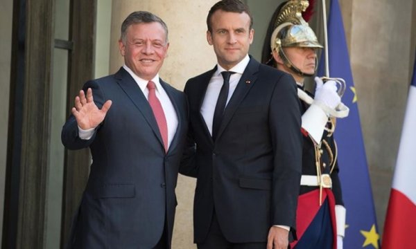 Ürdün Kralı 2. Abdullah ve Macron, bölgesel konuları görüştü