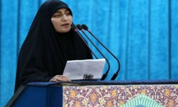 Şehit Süleymani'nin kızı Güney Lübnan'da konuştu