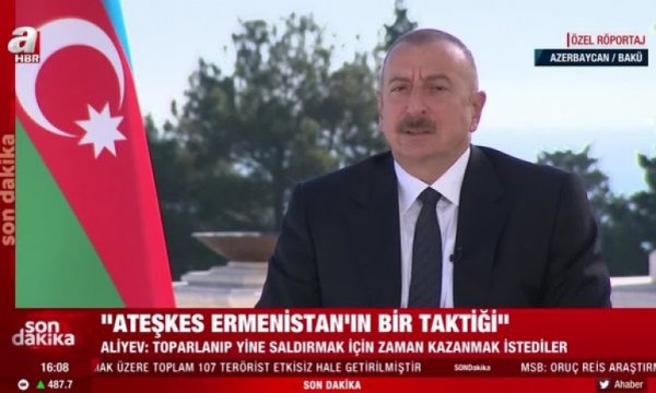 A Haber muhabirinin yalanlarına Aliyev’in yanıtı net oldu