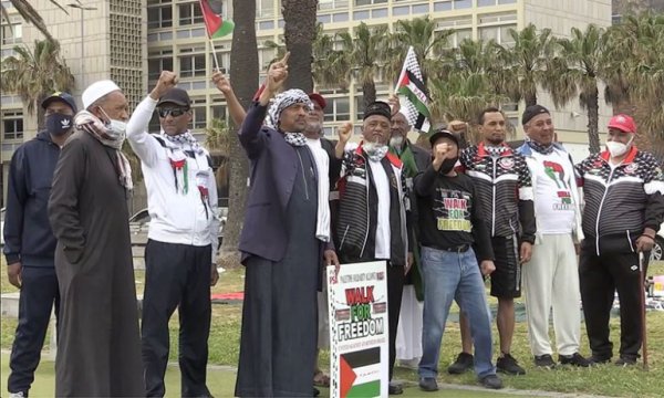 Güney Afrika'da Filistin'e destek yürüyüşü