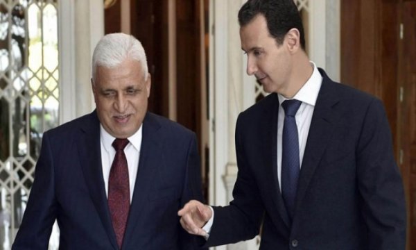 Haşdi Şabi lideri, Suriye Devlet Başkanı ile görüştü