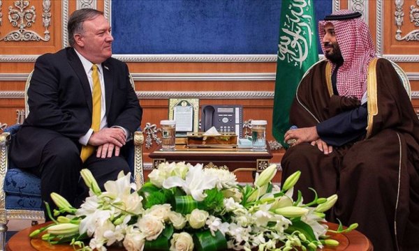 Suud Veliaht Bin Selman, Pompeo ile görüştü