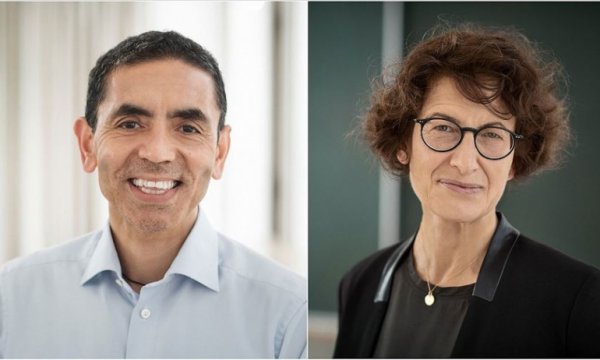 Financial Times'ın 'Yılın Kişisi Ödülü' Kovid-19 aşısını bulan Şahin ve Türeci'nin oldu