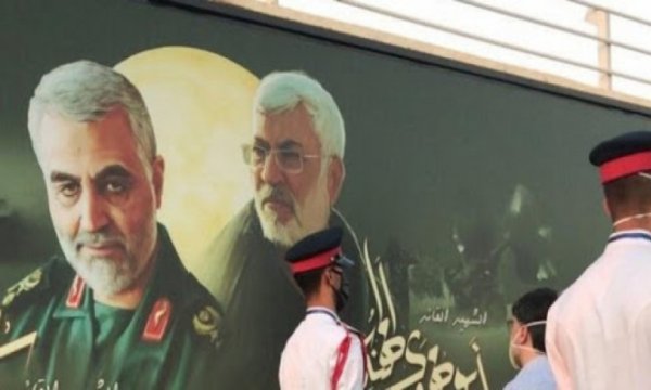 Irak şehirleri direniş liderlerinin posterleriyle süslendi