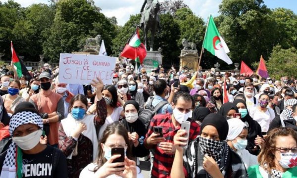 İsrail'in 'ilhak' planı Belçika'da protesto edildi