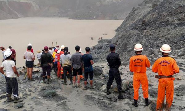 Myanmar'da madende göçük: En az 160 ölü