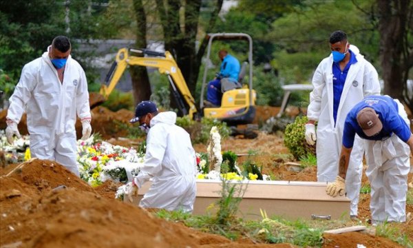 Dünya genelinde Kovid-19 nedeniyle hayatını kaybedenlerin sayısı 600 bini geçti