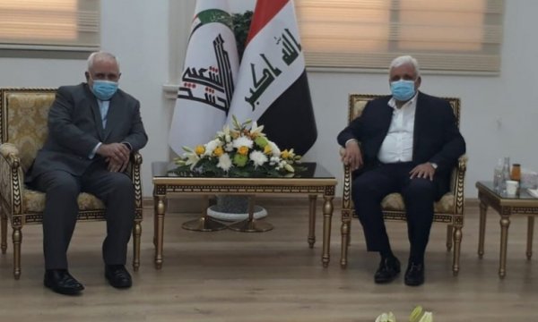 Zarif, Haşdi Şabi Başkanı ve Irak Parlamento Başkanı ile görüştü