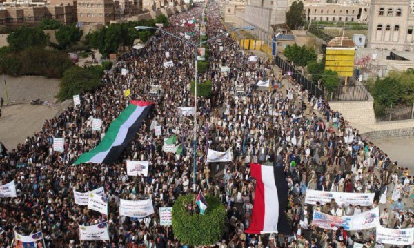Yemenliler Filistin için sokaklara döküldü