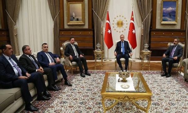 Cumhurbaşkanı Erdoğan, Irak seçimleri öncesi Azim İttifakı ile Beştepe'de buluştu