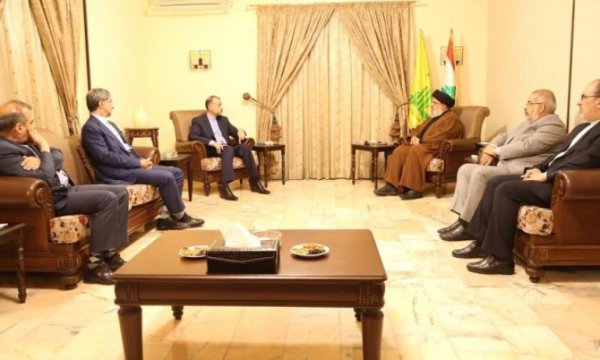  Seyyid Hasan Nasrullah ve Emir Abdullahiyan Beyrut'ta görüştü
