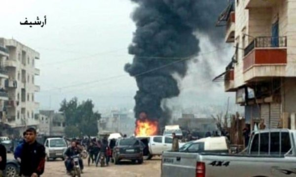 Halep'te Sultan Murat Tugayı militanlarına ait depo patladı 