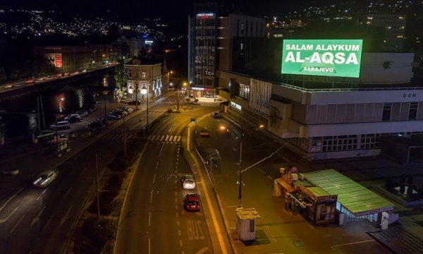 Bosna Hersek'ten Filistinlilere 'Selamün Aleyküm Mescid-i Aksa' mesajı 