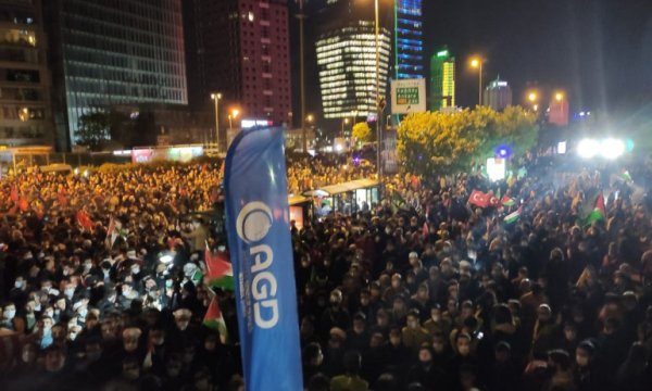 Siyonist rejim İstanbul'da protesto edildi
