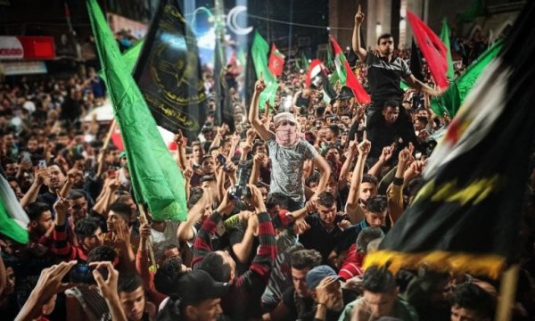  Filistin'in haklı gururu: Sokaklarda işgalci siyonistlere karşı zafer çığlıkları