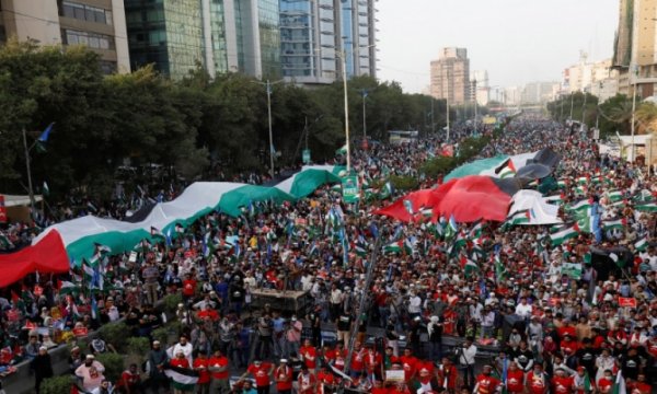 Pakistan'dan Filistin'e Muhteşem Destek Gösterisi