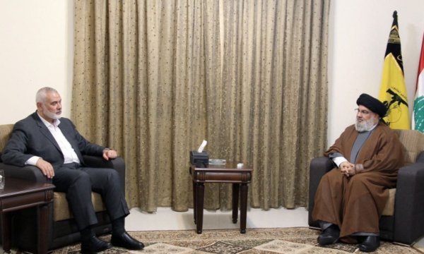 Haniye ve Seyyid Nasrallah, İsrail'e karşı 'nihai zafer' elde etmenin yollarını tartıştı