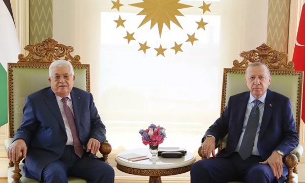 Cumhurbaşkanı Erdoğan ile Filistin Yönetimi Devlet Başkanı Abbas görüştü