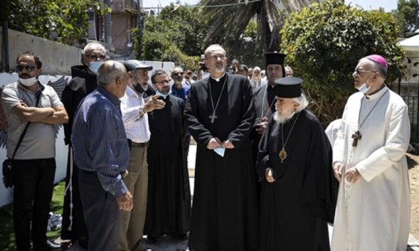 Kudüs'teki Hristiyan din adamlarından Filistinlilere destek