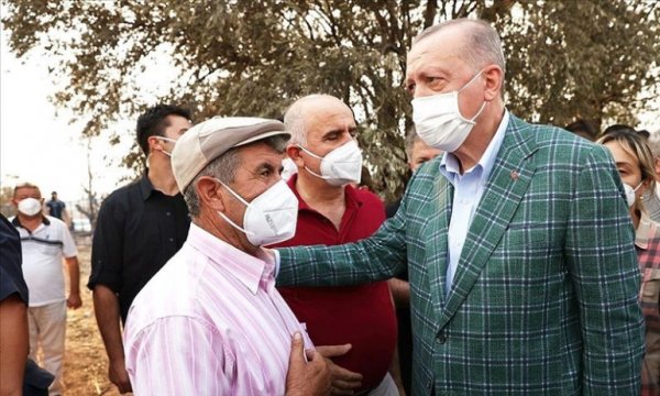 Erdoğan, yangın için desteğe gelen 4 ülkenin ismini verdi