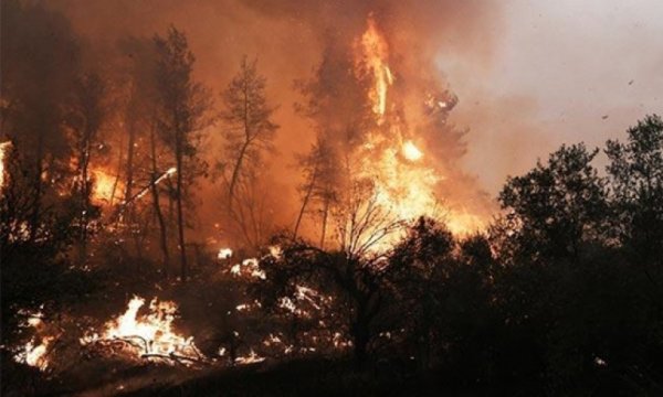 Yunanistan'da uçak düştü
