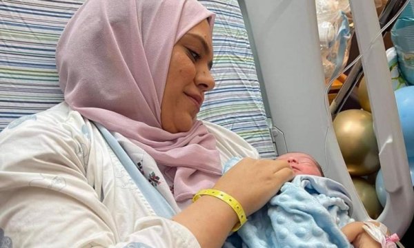 Filistinli esir Anhar Alddik’in bebeği dünyaya geldi