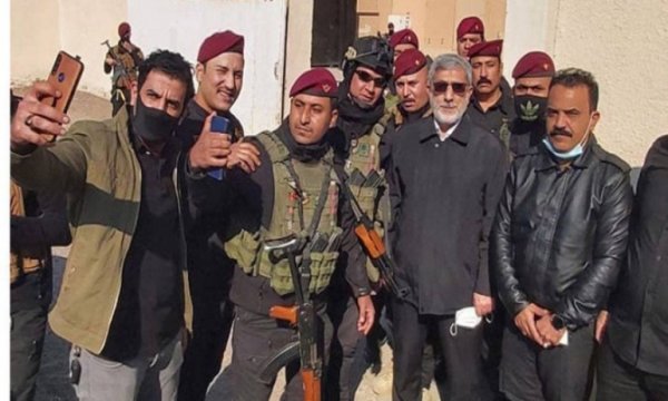 Kudüs Gücü Komutanı İsmail Kaani, Erbil'i ziyaret etti