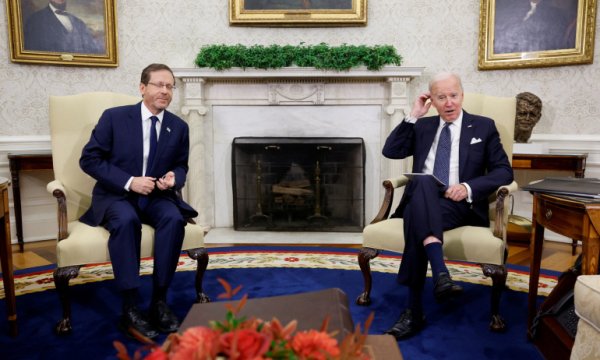 ABD Başkanı Biden ile İsrail Cumhurbaşkanı Herzog bir araya geldi