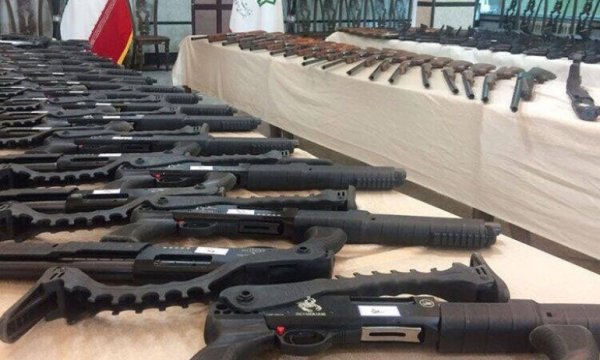 Urmiye'de 112 adet silah ele geçirildi