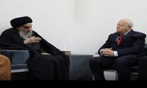 Ayetullah Sistani, BM heyetini kabul etti