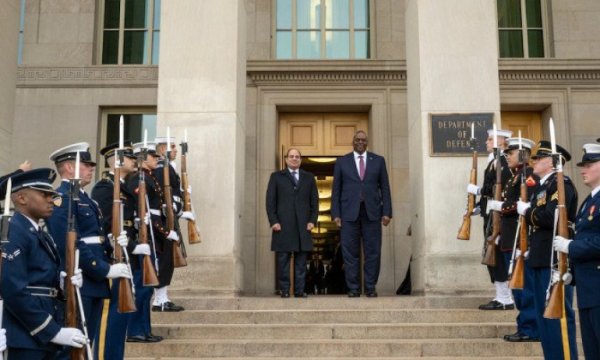 ABD Savunma Bakanı Austin, Mısır lideri Sisi'yi Pentagon'da ağırladı