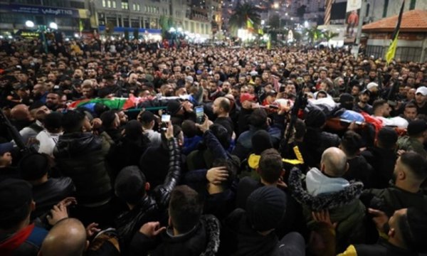 Binlerce Filistinliden İsrail'e büyük öfke