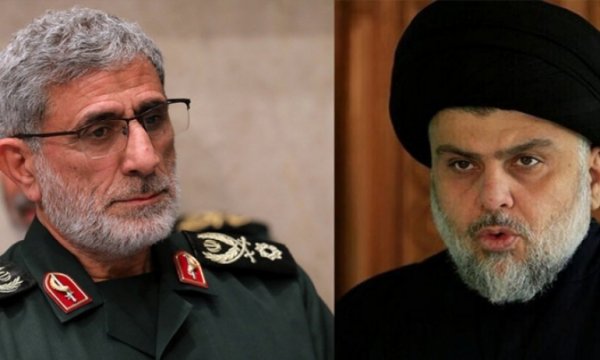Kudüs Gücü Komutanı İsmail Kaani Irak'ta Sadr ile görüştü