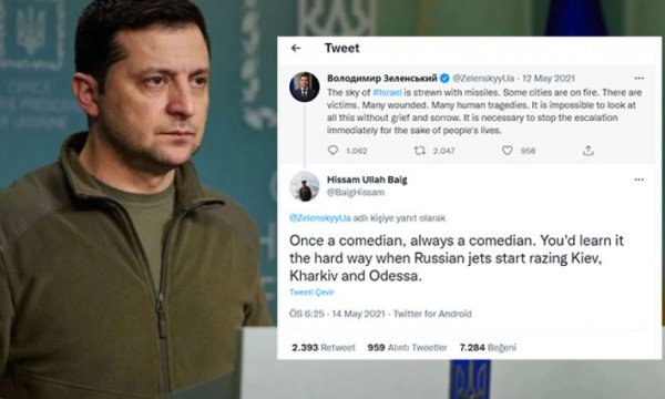 Filistinli kahin... Zelenski'ye 9 ay önce yazdıkları viral oldu