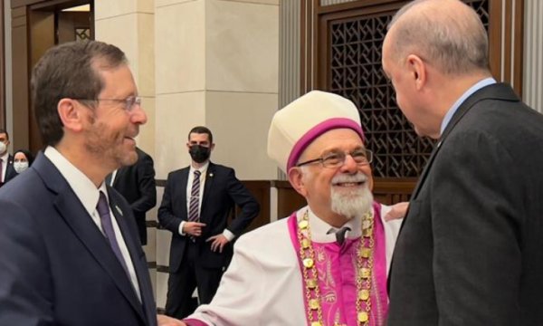 Külliye'de samimi görüntüler... Türkiye medyasının giremediği davetten kareler!