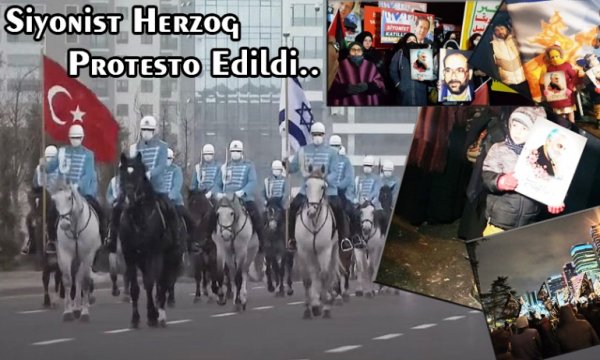 Siyonist Herzog İstanbul'da protesto edildi - Video