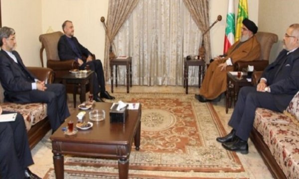 Emir Abdullahiyan, Seyyid Hasan Nasrullah ile görüştü