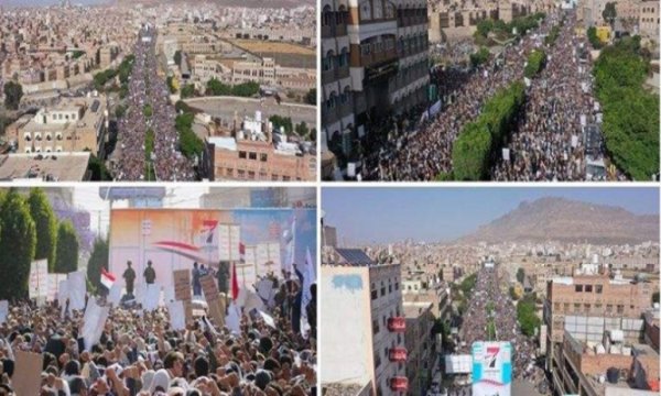 Sanaa'da büyük miting; Kuşatma sona erene kadar Direnişe devam