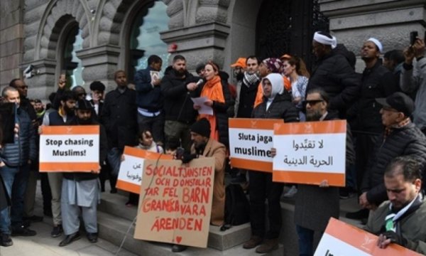 Stockholm'de Kur'an-ı Kerim yakma provokasyonu protesto edildi
