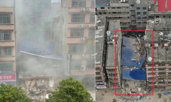 Çin'in Hunan eyaletinde çöken binada ölü sayısı 26 oldu