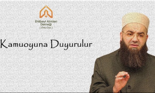 Cübbeli Ahmet'in hezeyanlarına Ehla-Der'den cevap