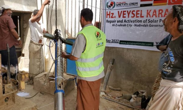 Avrupa Yetim-Der Yemen'de 30 bin kişilik su kuyusunu faaliyete geçirdi