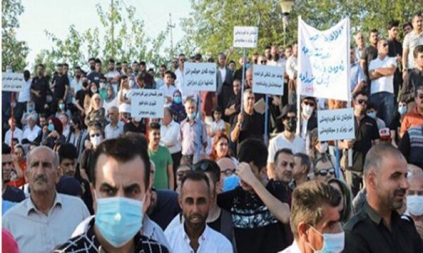 IKBY'de akaryakıt protestosu